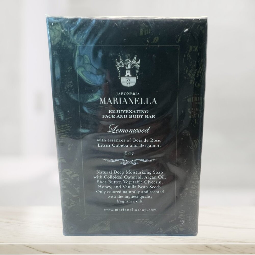 Jaboneria Marianella Rejuvenating Face and Body Bar Lemonwood 6oz